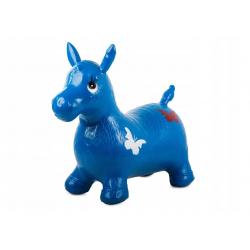 Pripučiamas guminis šokinėjimo arkliukas- Mėlynas